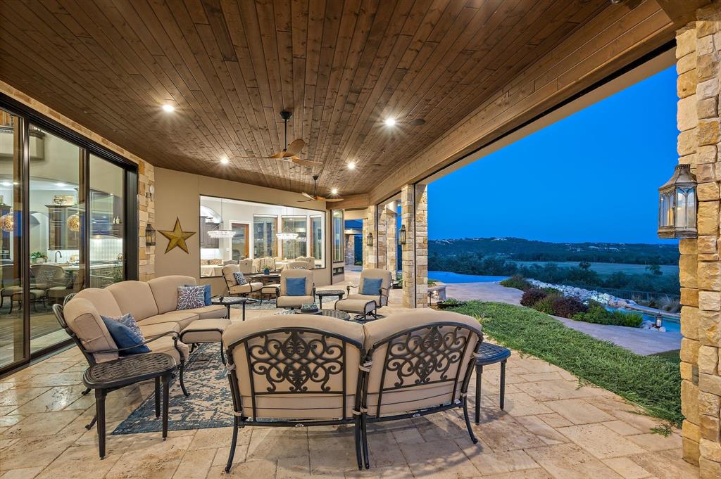 325 River Ridge Spring Branch, TX 78070 - Photo 11 of 40 a outdoor living space with furniture and garden view