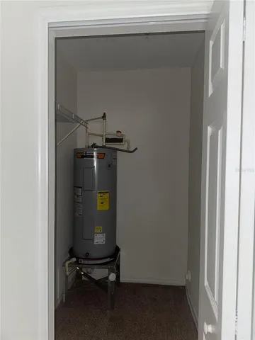 a room with storage and utility