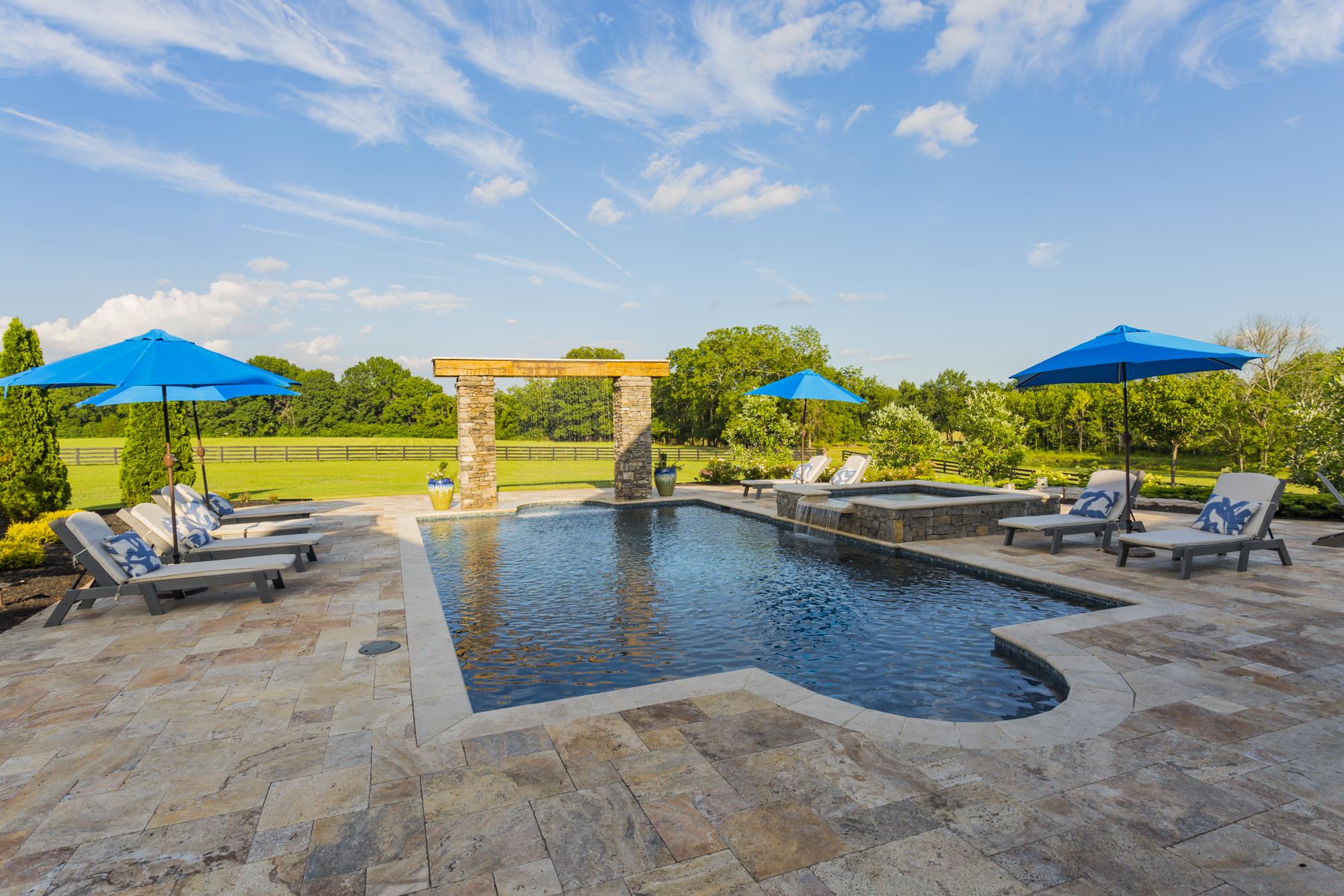 3672 Talley Moore Road Columbia, TN 38401 - Photo 21 of 30 Beautiful Pool with fountain!