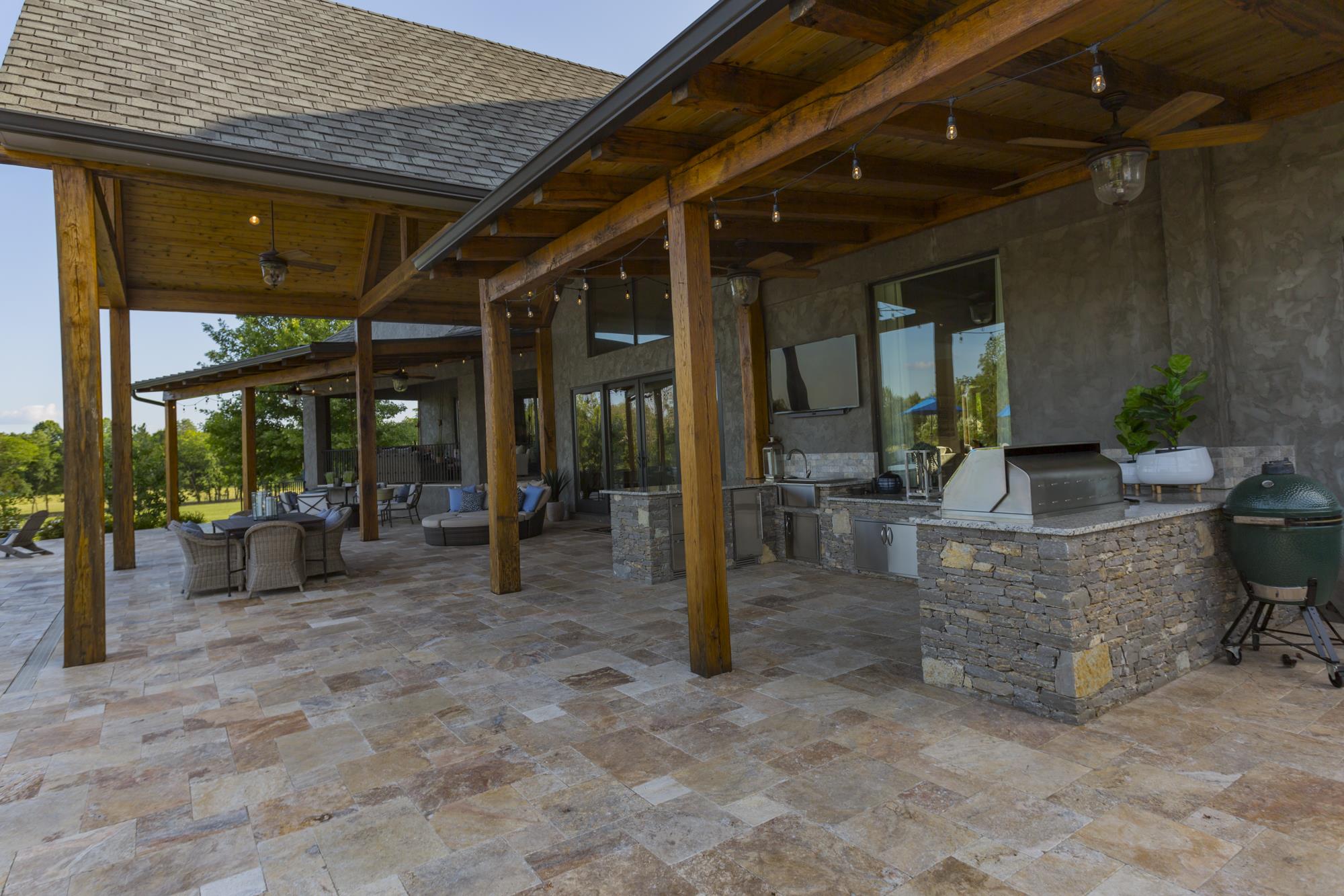 3672 Talley Moore Road Columbia, TN 38401 - Photo 22 of 30 Great space to entertain with full outdoor kitchen and gas fire pit!
