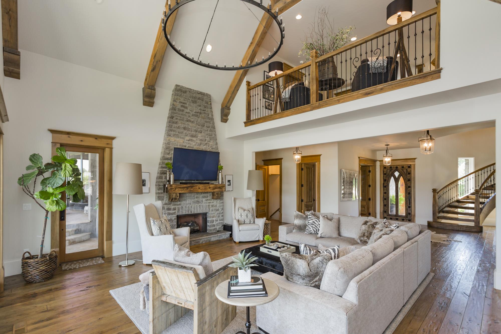 Living Room which opens to kitchen and outdoor living space/pool!