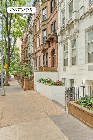 a front view of a multi story building