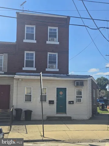 a front view of a building