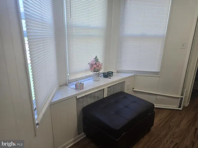 a hallway with a window