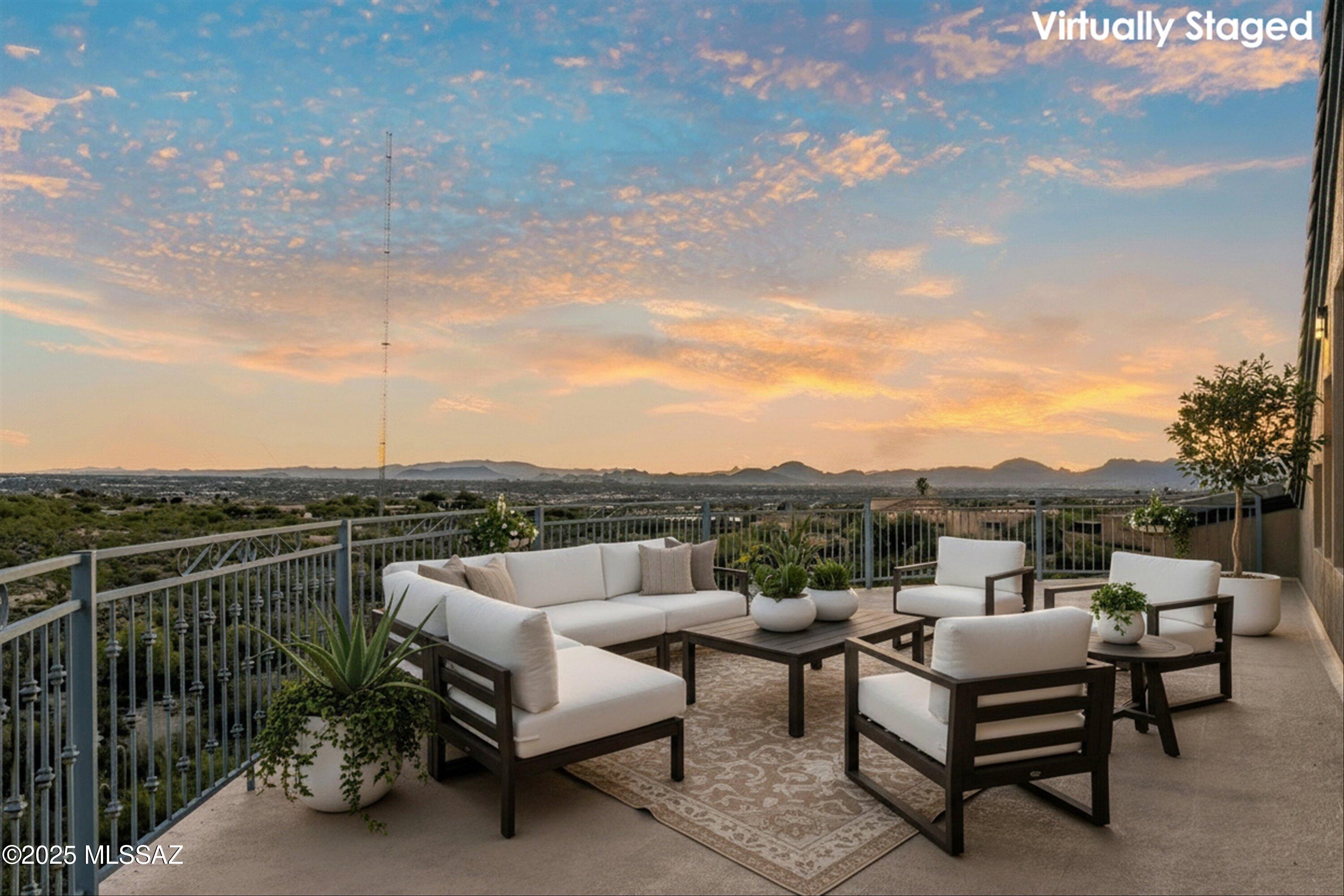 4620 East Swans Nest Road Tucson, AZ 85718 - Photo 36 of 45 Staged Balcony