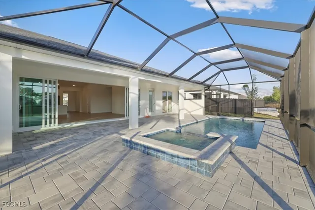 a view of a backyard of a house