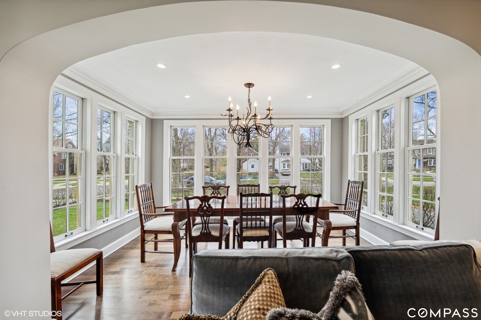460 Berkeley Avenue Winnetka, IL 60093 - Photo 12 of 45 a view of a dining room with furniture window and outside view