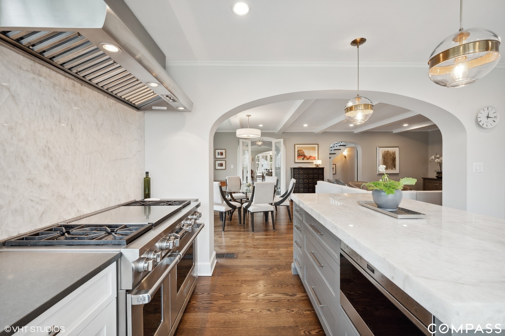 460 Berkeley Avenue Winnetka, IL 60093 - Photo 20 of 45 a kitchen with stainless steel appliances granite countertop a stove and a sink