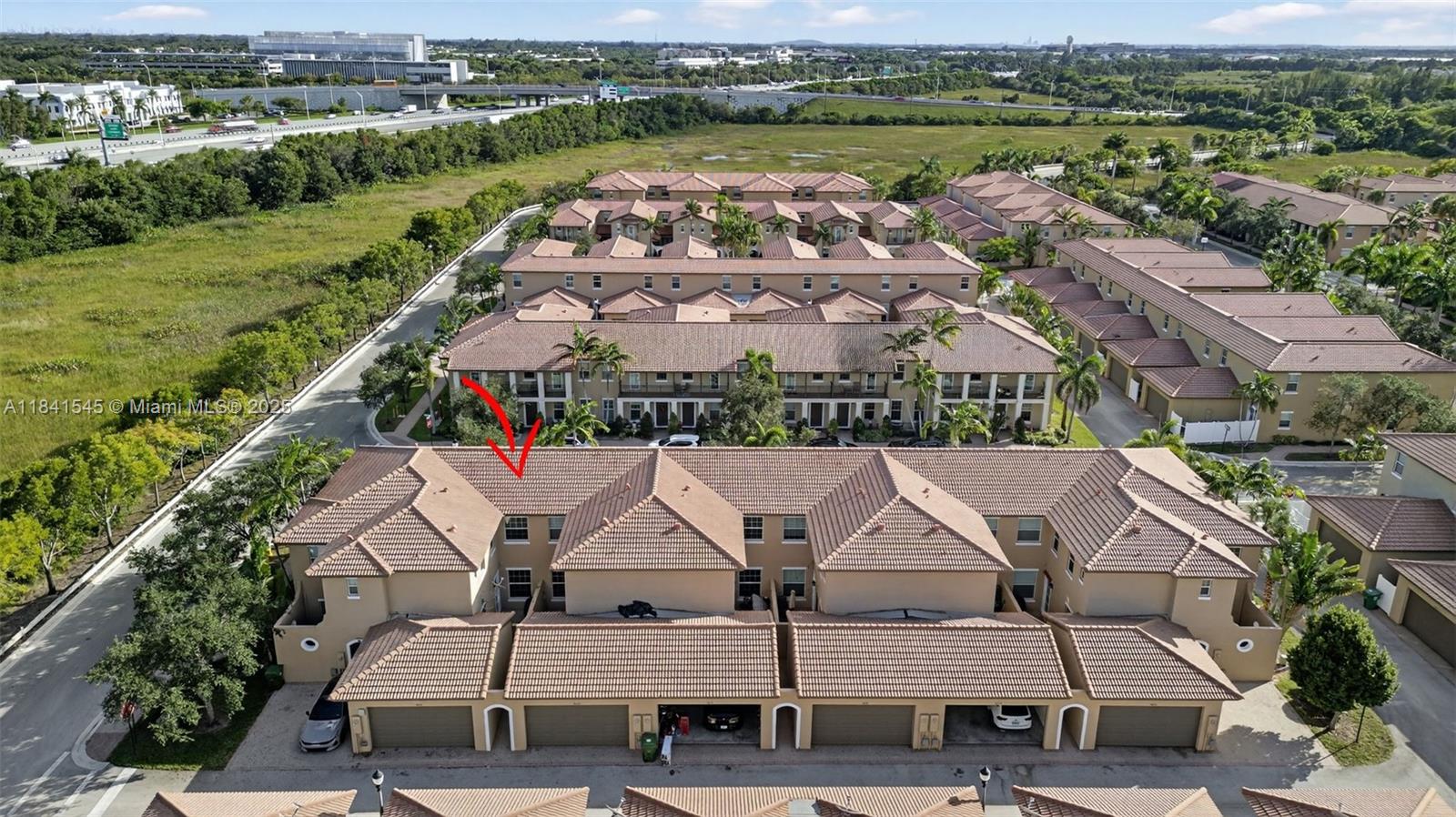 14615 Southwest 14 Street, Unit 14615 Pembroke Pines, FL 33027 - Photo 49 of 49 an aerial view of house with yard