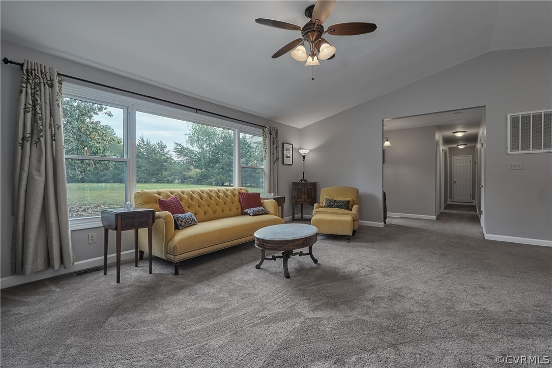 4325 Worsham Road Powhatan, VA 23139 - Photo 12 of 42 Cathedral ceiling, look at that window view!