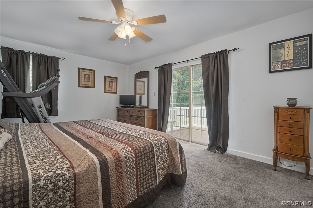 4325 Worsham Road Powhatan, VA 23139 - Photo 21 of 42 Big primary bedroom with private deck.