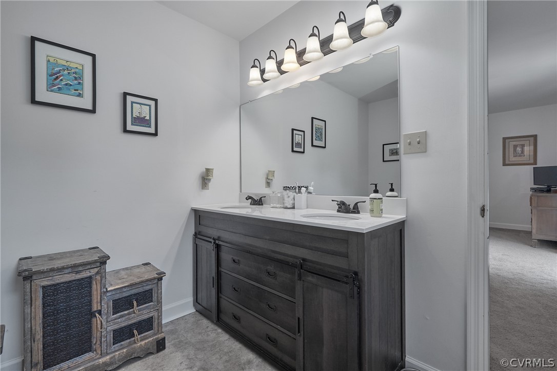 4325 Worsham Road Powhatan, VA 23139 - Photo 24 of 42 Updated vanity with barn doors