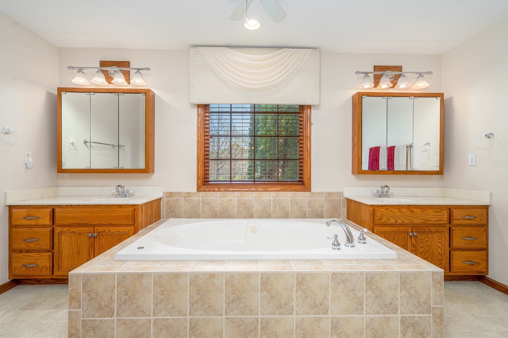 1715 Willow Road Morris, IL 60450 - Photo 10 of 22 a spacious bathroom with a tub sink and mirror