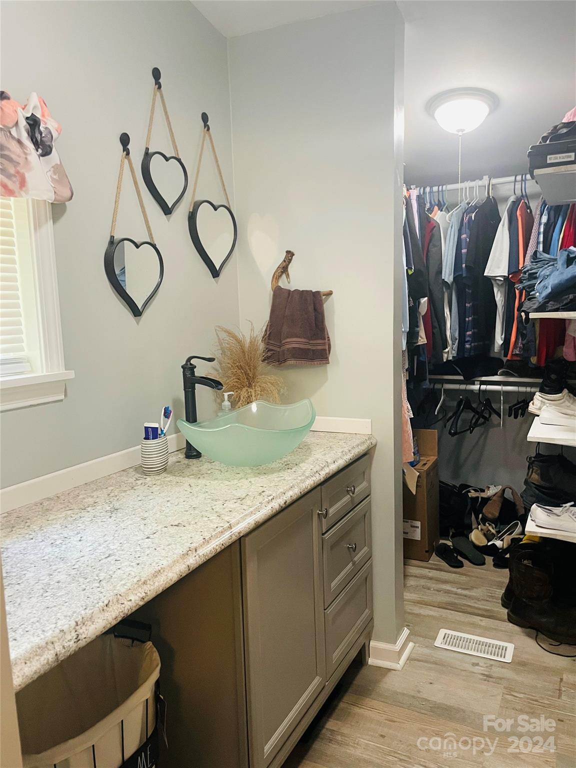 191 Old Hearth Road, Unit 29 Clover, SC 29710 - Photo 14 of 21 a bathroom with a granite countertop sink a mirror and vanity