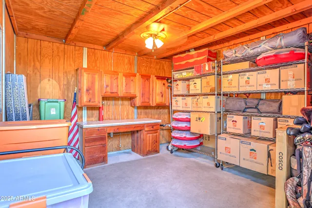 a view of outdoor space with a mountain view