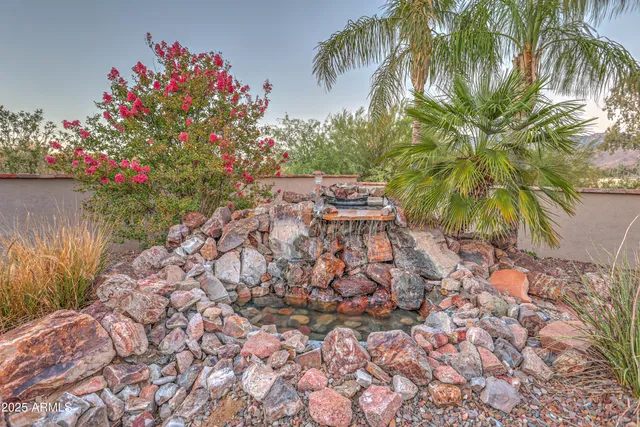 a view of a city with a mountain