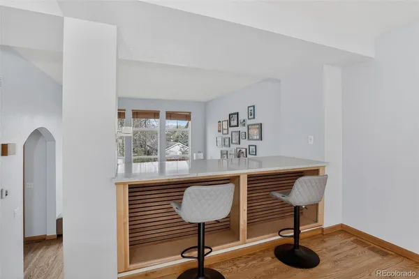 a room with furniture and a window