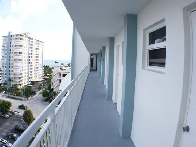 a view of balcony with city view