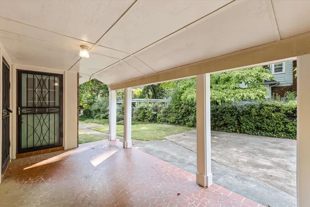 a view of a room with porch and balcony