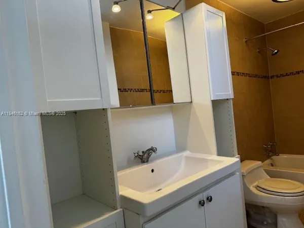 a close view of closet