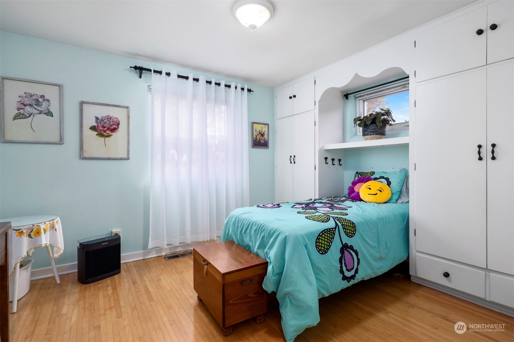 2931 McLeod Road Bellingham, WA 98225 - Photo 15 of 37 a bedroom with bed and a window