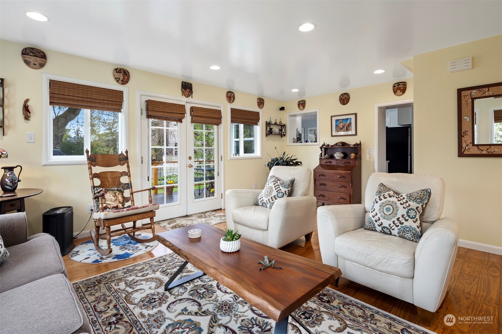 2931 McLeod Road Bellingham, WA 98225 - Photo 7 of 37 a living room with furniture wooden floor and a large window