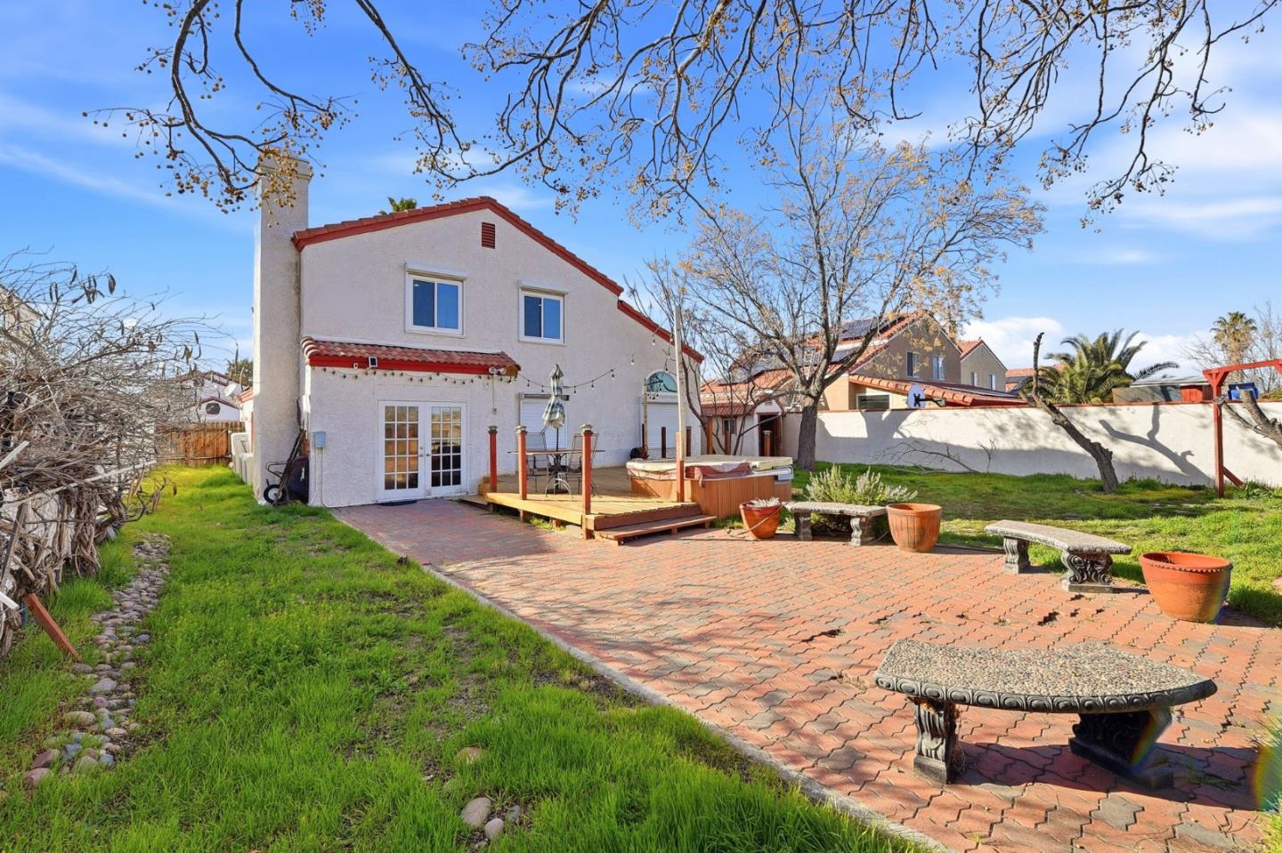 44648 17th Street East Lancaster, CA 93535 - Photo 19 of 21 a view of a house with backyard porch and sitting area