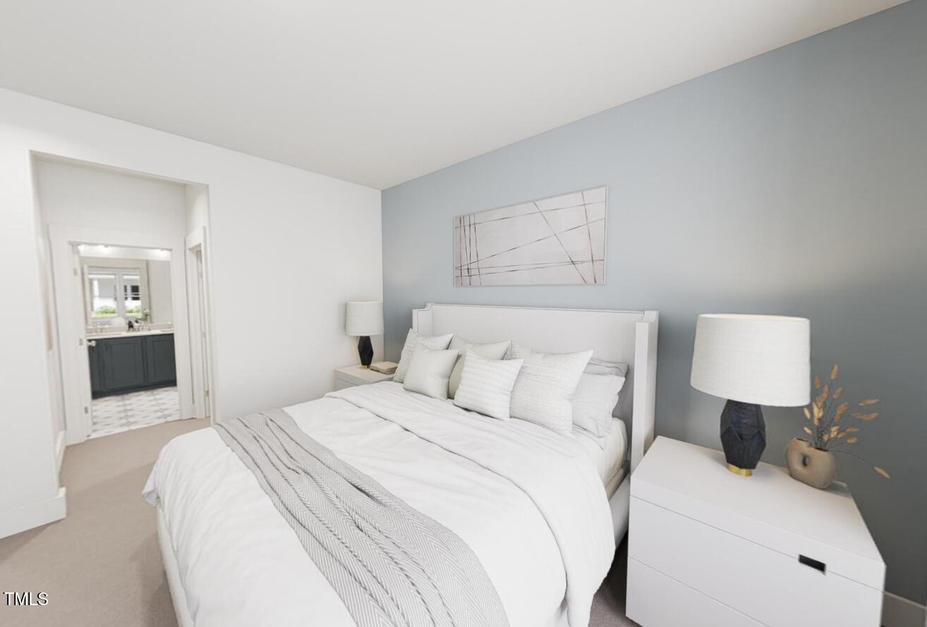 3929 Willow Gate Way Raleigh, NC 27604 - Photo 11 of 11 1st floor primary bedroom! *these are renderings of the I Got Chills floorplan - options can vary with each home