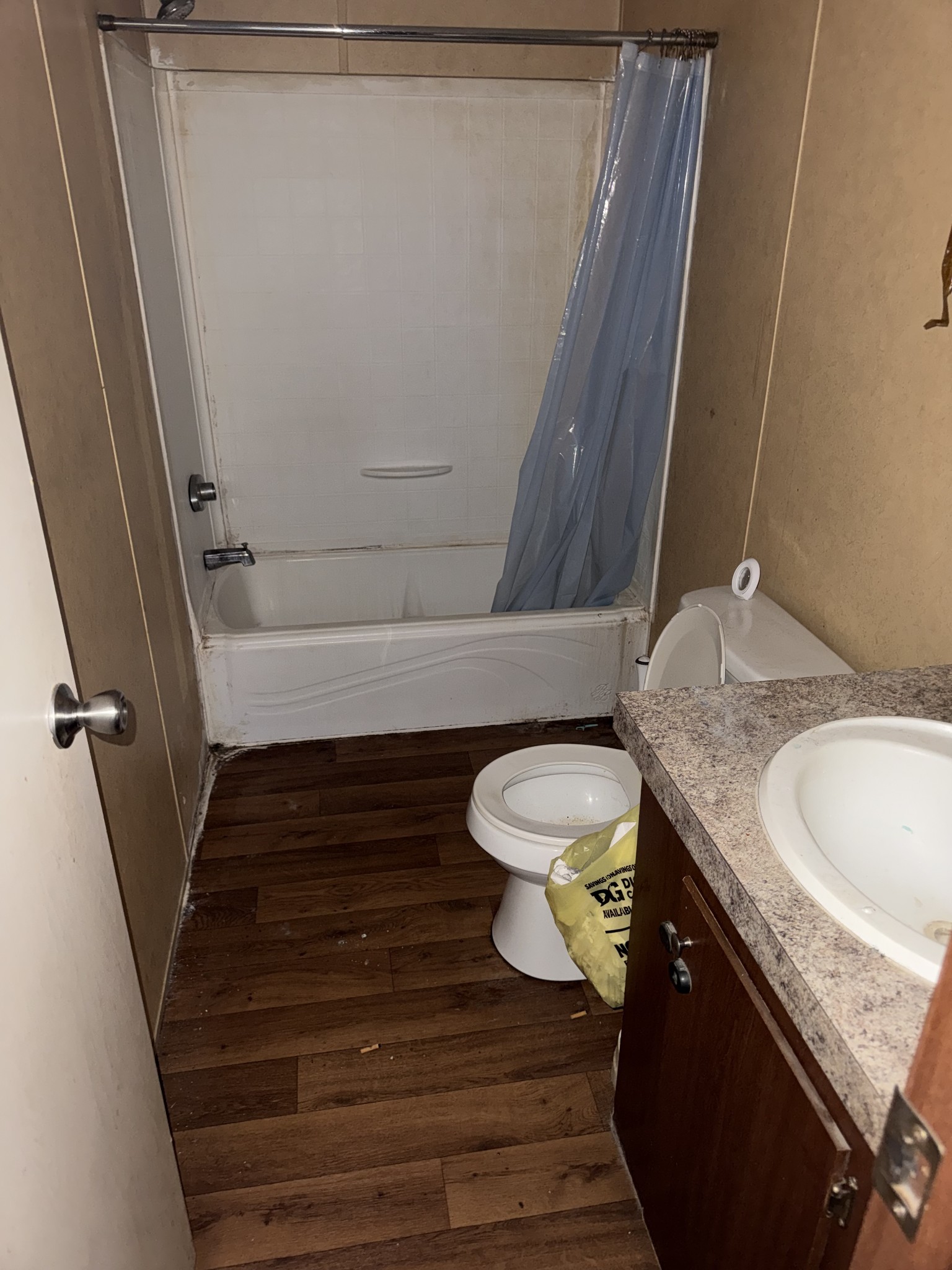 3320 Trace Creek Road White Bluff, TN 37187 - Photo 7 of 11 a bathroom with a granite countertop toilet and a sink