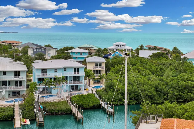 an aerial view of a house with outdoor space pool seating area and yard