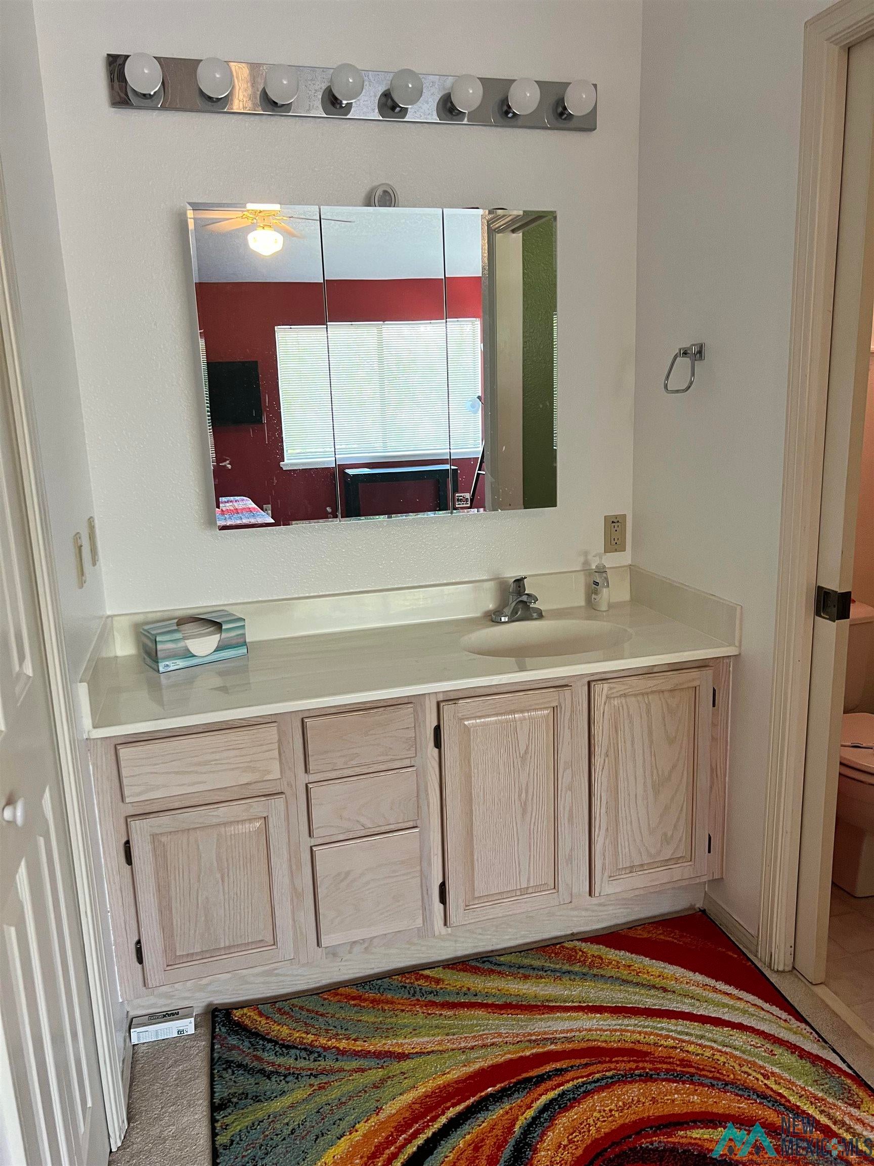 109 Mimbres Road Elephant Butte, NM 87935 - Photo 16 of 27 Bathroom featuring vanity and toilet