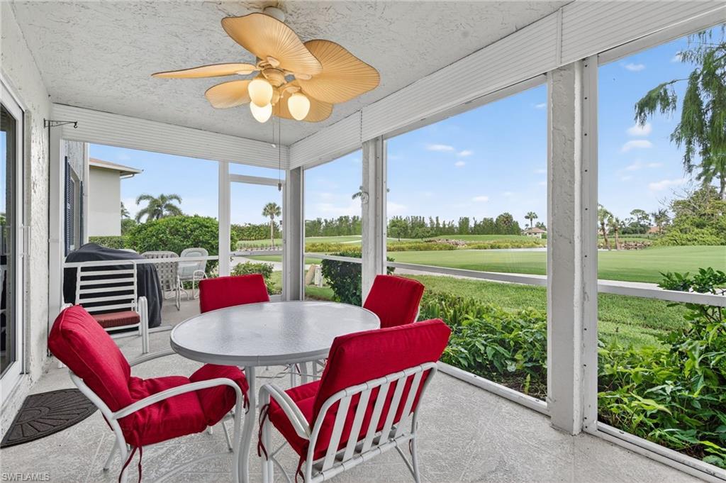 219 Memory Lane, Unit 3 Naples, FL 34112 - Photo 11 of 35 Screened lanai with amazing views of golf course