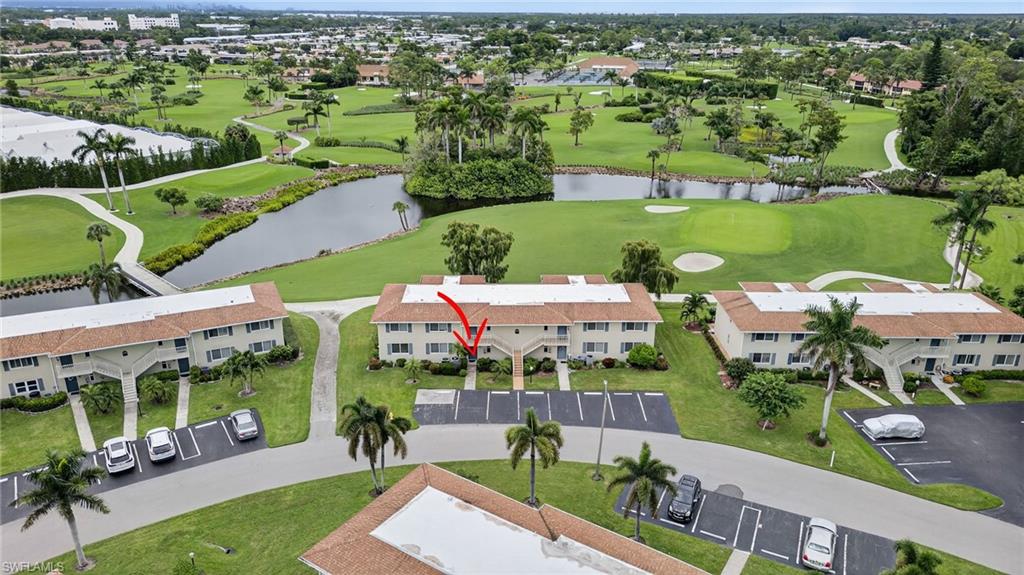 219 Memory Lane, Unit 3 Naples, FL 34112 - Photo 31 of 35 Bird's eye view of 219 Memory Ln, #7 Pines & Palmetto course in background