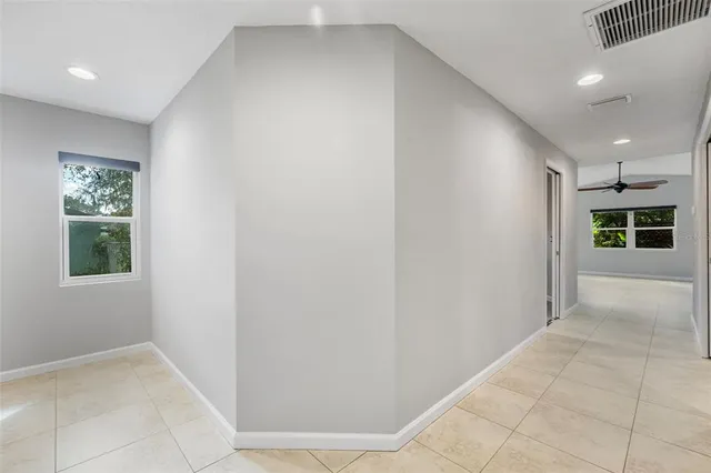 a view of hallway with window