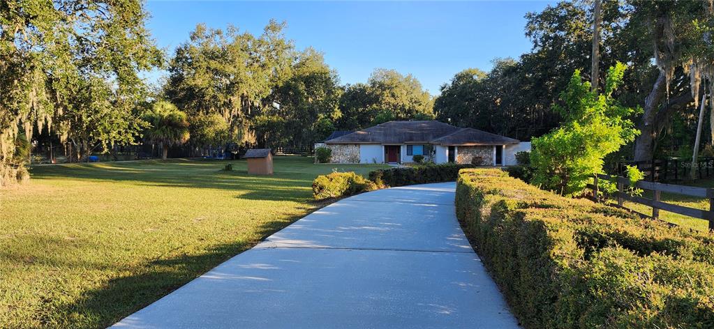 1804 East Wheeler Road Seffner, FL 33584 - Photo 6 of 25 a view of a swimming pool with lounge chair