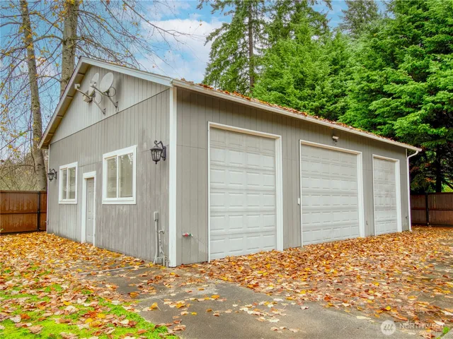a backyard of a house