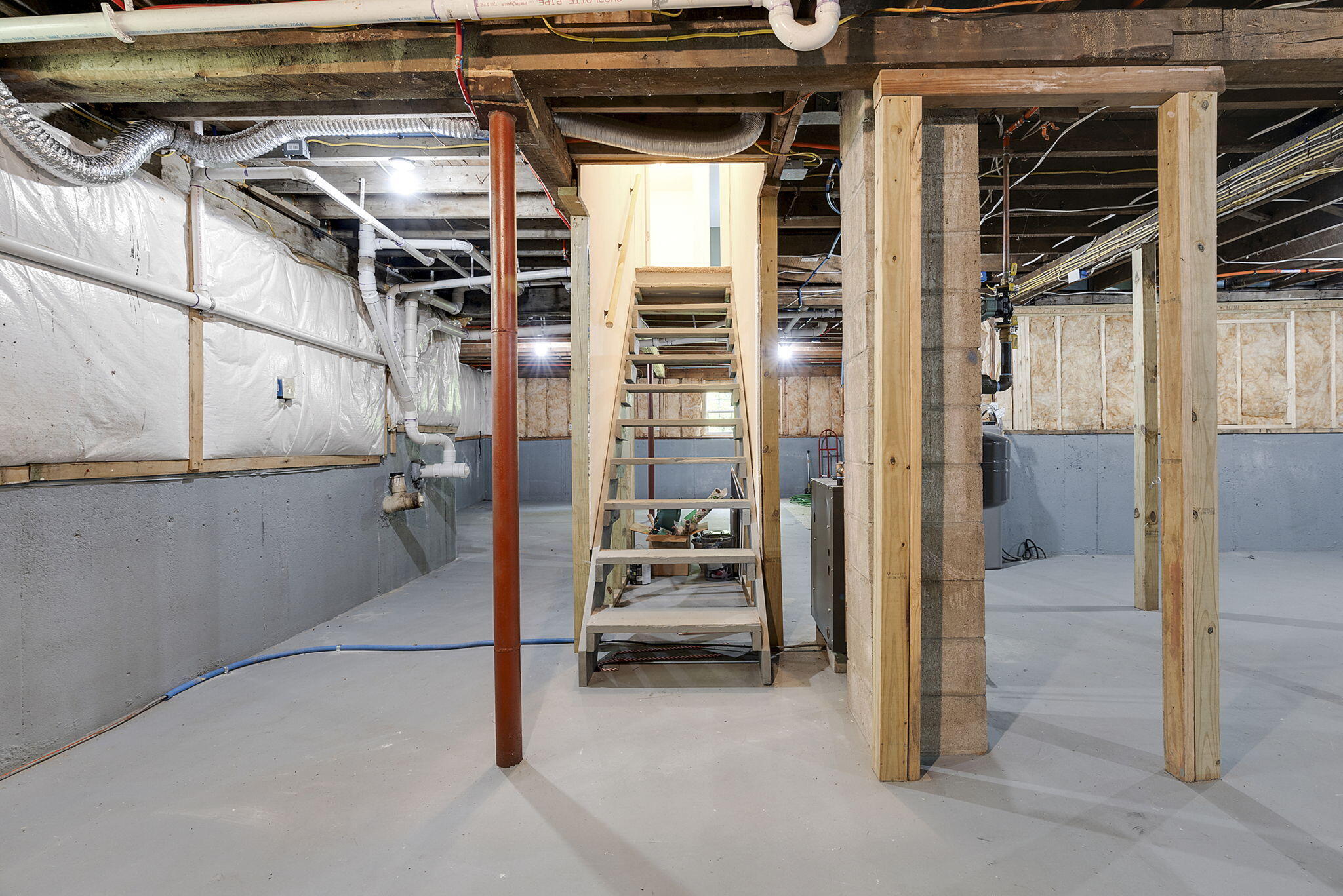 693 Pond Road Wales, ME 04280 - Photo 26 of 41 Full unfinished basement