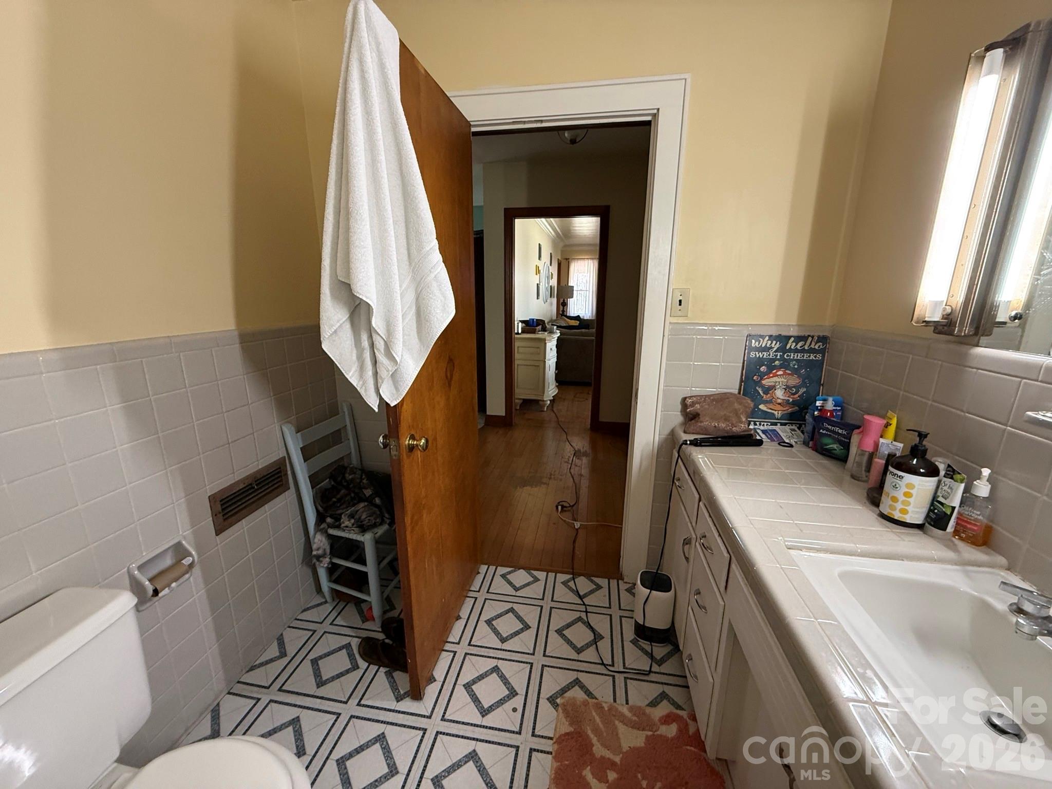 1582 Dutch Cove Road Canton, NC 28716 - Photo 29 of 47 a bathroom with a sink a toilet and a mirror