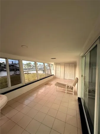 a view of a terrace with yard