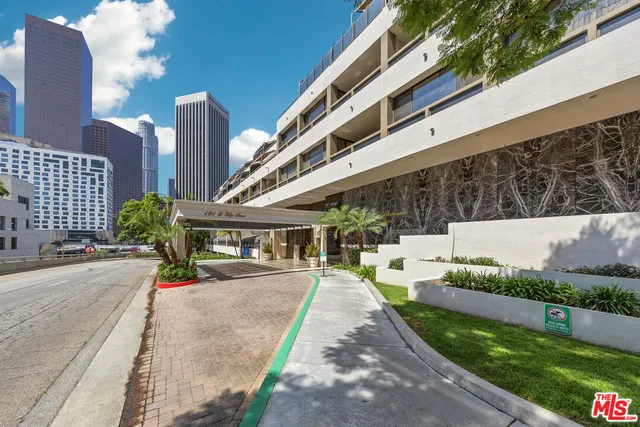 a view of a building with pathway