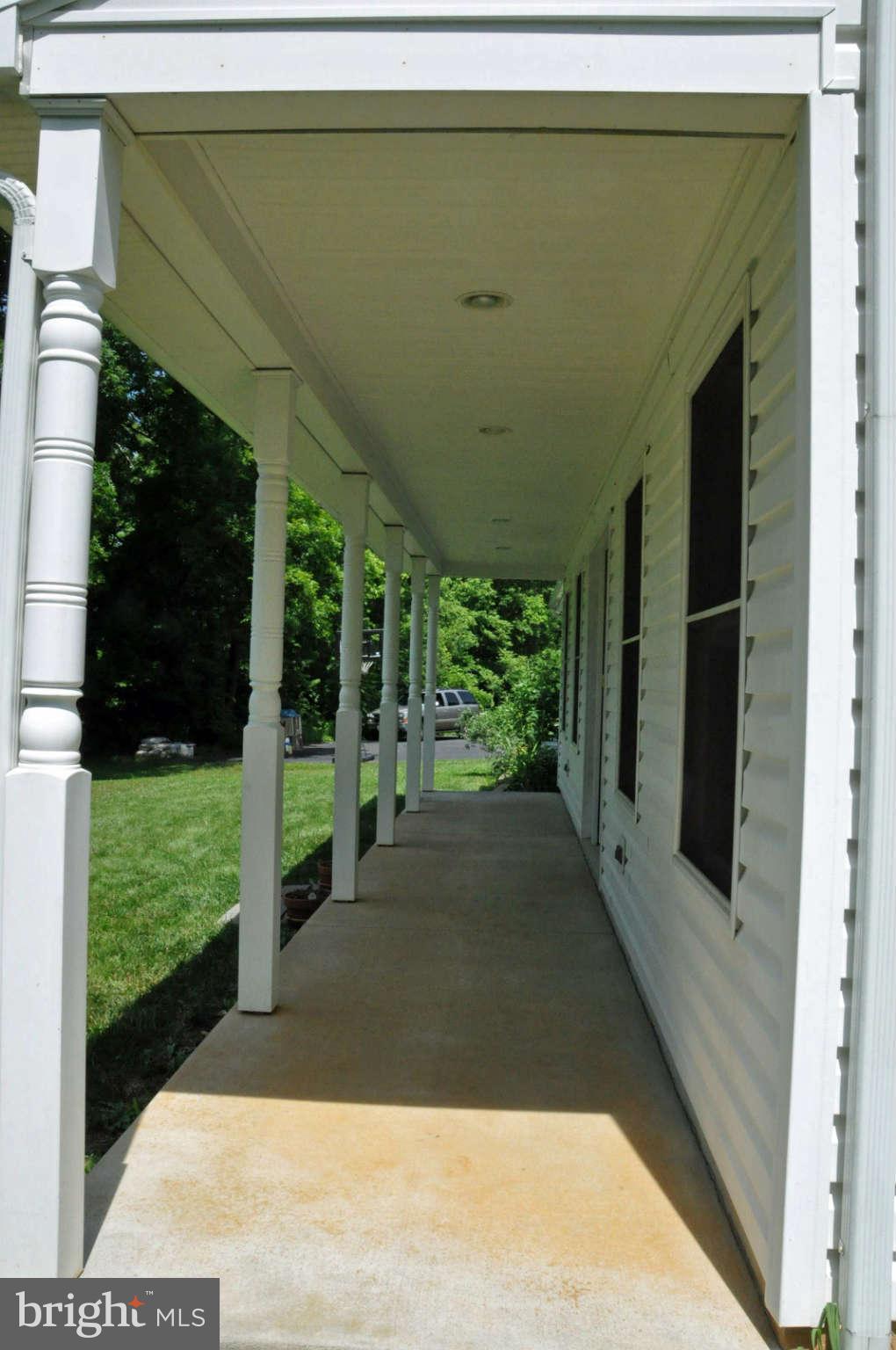 Covered front porch