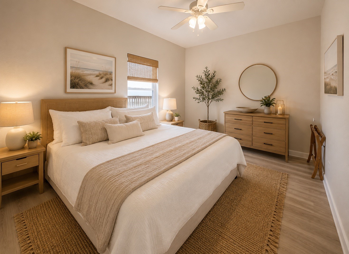 116 Howard Avenue, Unit I Surfside Beach, TX 77541 - Photo 17 of 39 Primary bedroom digitally staged