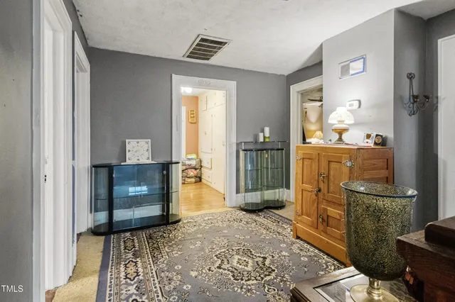 a room with furniture