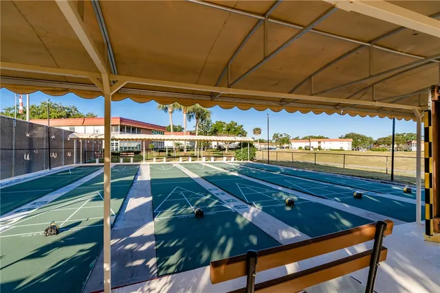 a view of a golf course