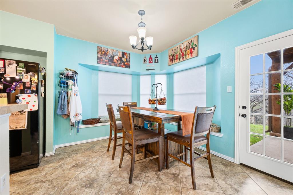 4008 Falcon Ridge Drive Haltom City, TX 76137 - Photo 11 of 32 a view of a dining room with furniture window and wooden floor
