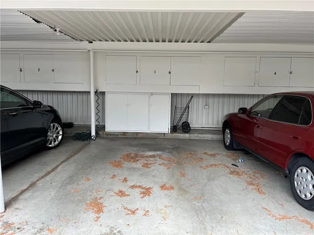 a view of a cars parking space