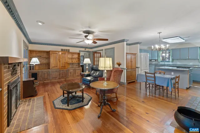 a view of balcony with deck and trees