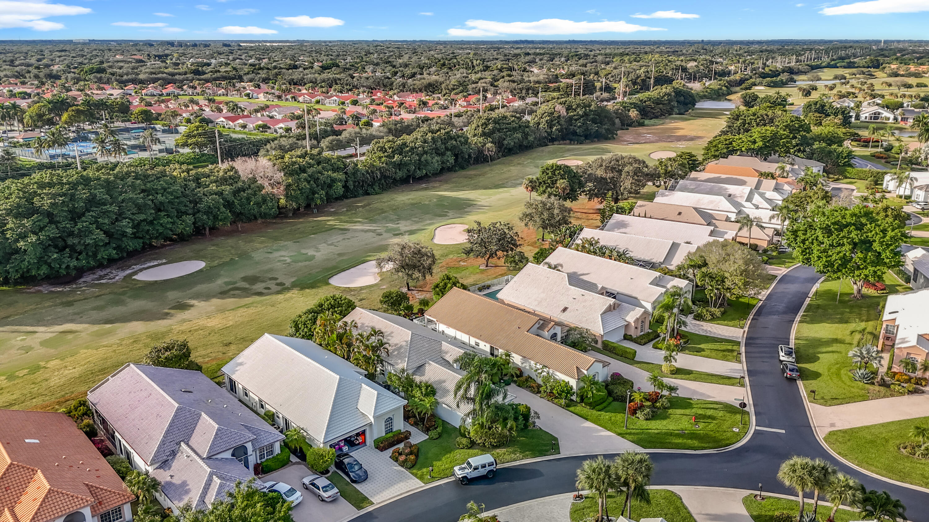 11853 Fountainside Circle Boynton Beach, FL 33437 - Photo 63 of 64 an aerial view of a house with outdoor space swimming pool