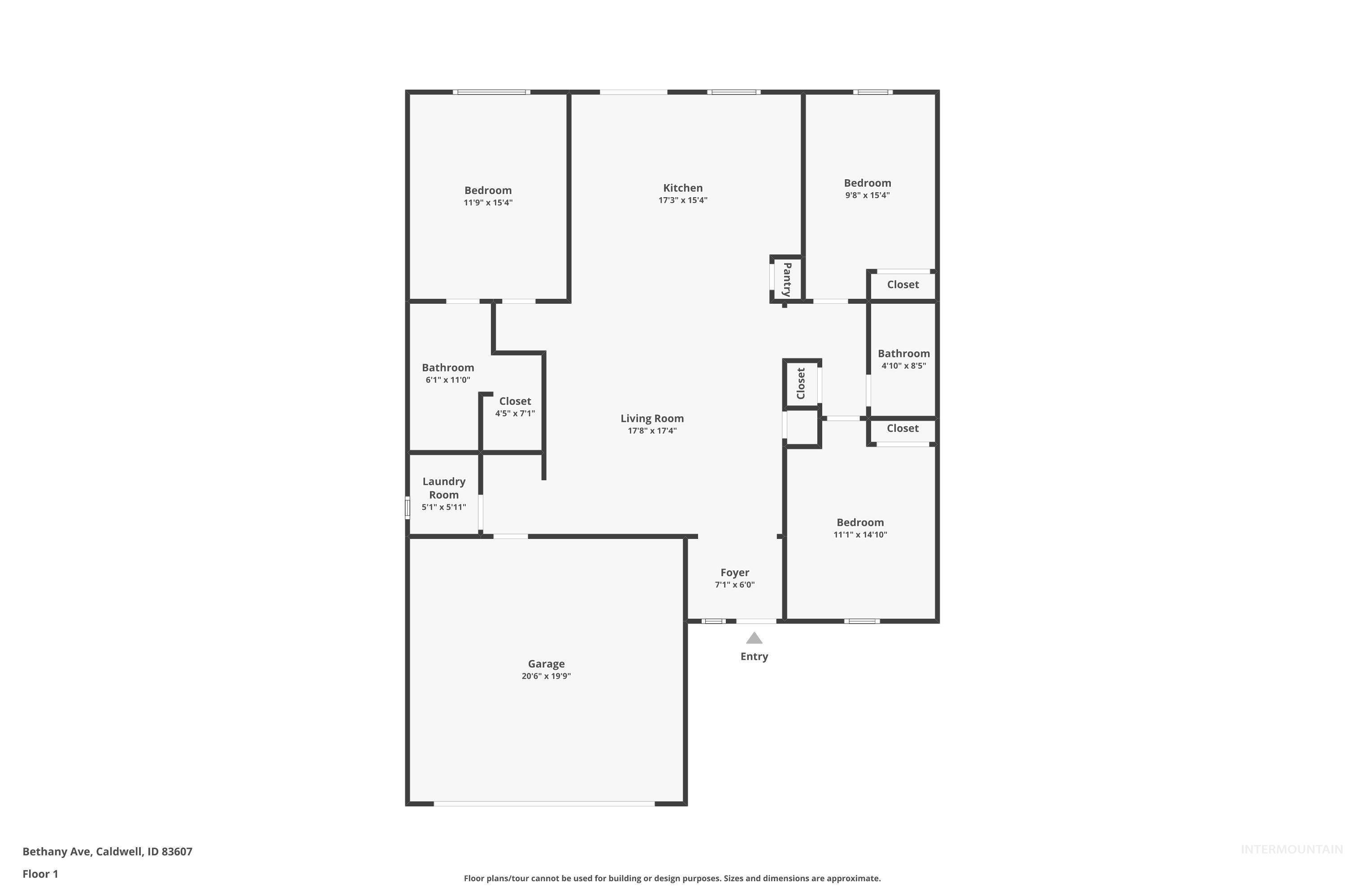 16887 Bethany Avenue Caldwell, ID 83607 - Photo 50 of 50 Floor plan