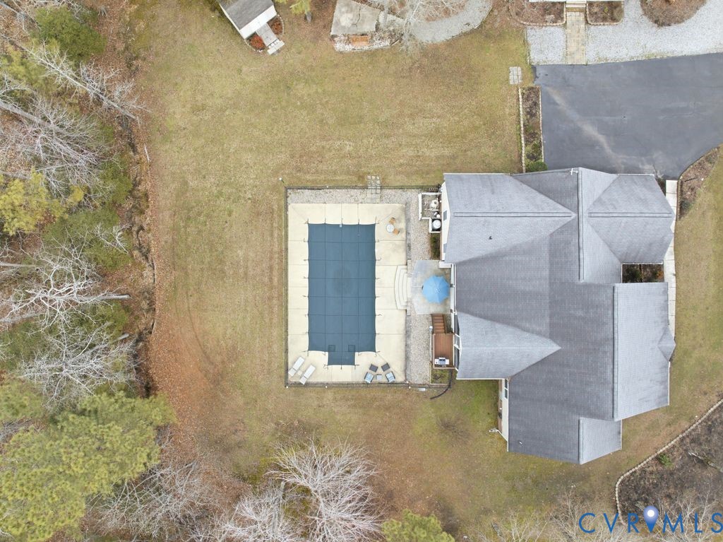 13630 River Road Chesterfield, VA 23838 - Photo 54 of 57 an aerial view of a house with a yard